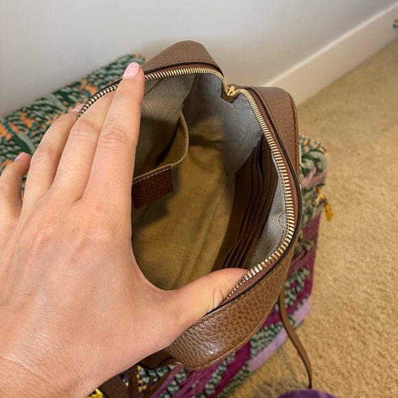 Gucci Bree Crossbody Canvas Leather Bag Purse - Picture 2 of 9